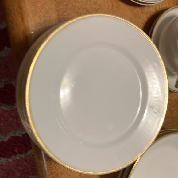 Limoge France , beautiful china edged in gold. Coffee/ dessert set for 4-6 , 30 - Picture 11 of 16